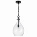 Capital Lighting - One Light Pendant - Brentwood - Matte Black- Union Lighting Luminaires Decor