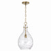 Capital Lighting - One Light Pendant - Brentwood - Aged Brass- Union Lighting Luminaires Decor