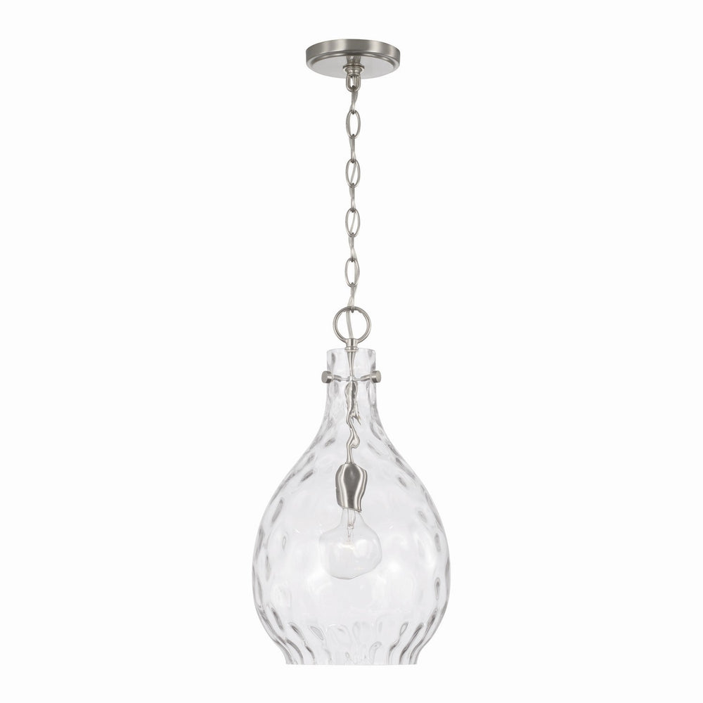 Capital Lighting - One Light Pendant - Brentwood - Brushed Nickel- Union Lighting Luminaires Decor