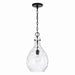 Capital Lighting - One Light Pendant - Brentwood - Matte Black- Union Lighting Luminaires Decor