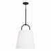 Capital Lighting - One Light Pendant - Brody - Matte Black- Union Lighting Luminaires Decor