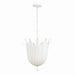Capital Lighting - Four Light Pendant - Eden - Textured White- Union Lighting Luminaires Decor