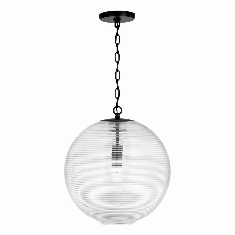 Capital Lighting - One Light Pendant - Dolan - Matte Black- Union Lighting Luminaires Decor