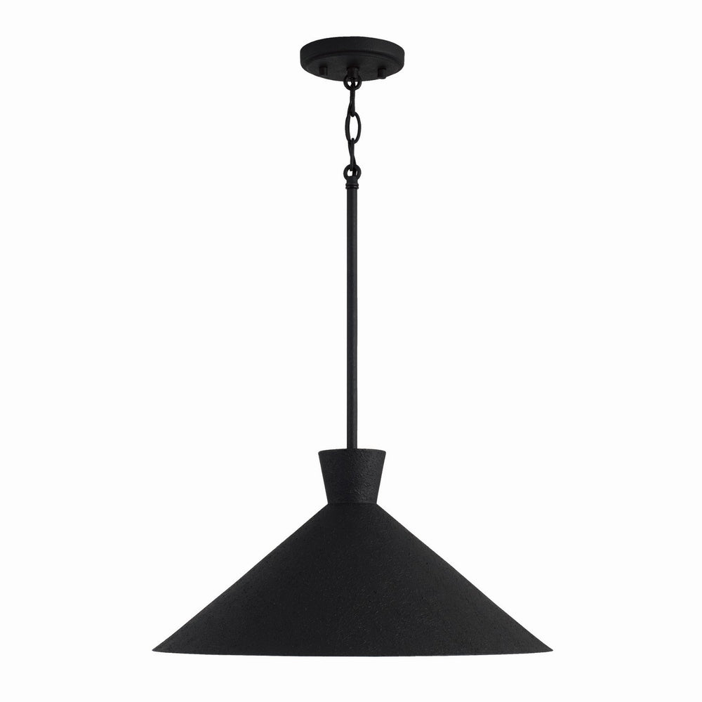 Capital Lighting - One Light Pendant - Paloma - Textured Black- Union Lighting Luminaires Decor