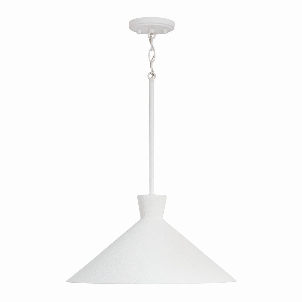 Capital Lighting - One Light Pendant - Paloma - Textured White- Union Lighting Luminaires Decor