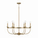 Capital Lighting - Six Light Chandelier - Rylann - Aged Brass- Union Lighting Luminaires Decor