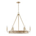 Capital Lighting - Six Light Chandelier - Finn - White Wash and Matte Brass- Union Lighting Luminaires Decor