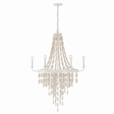 Capital Lighting - Six Light Chandelier - Carissa - Organic White- Union Lighting Luminaires Decor