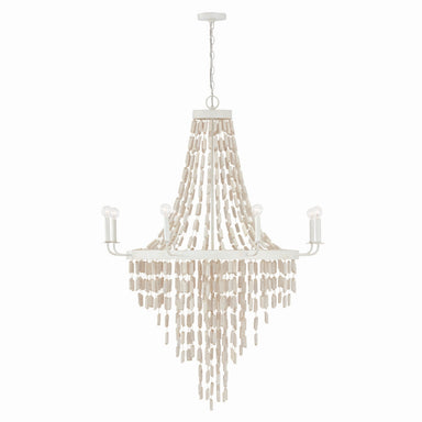 Capital Lighting - Eight Light Chandelier - Carissa - Organic White- Union Lighting Luminaires Decor