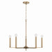 Capital Lighting - Five Light Chandelier - Portman - Aged Brass- Union Lighting Luminaires Decor