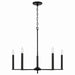 Capital Lighting - Five Light Chandelier - Portman - Matte Black- Union Lighting Luminaires Decor
