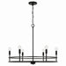 Capital Lighting - Six Light Chandelier - Fuller - Matte Black- Union Lighting Luminaires Decor