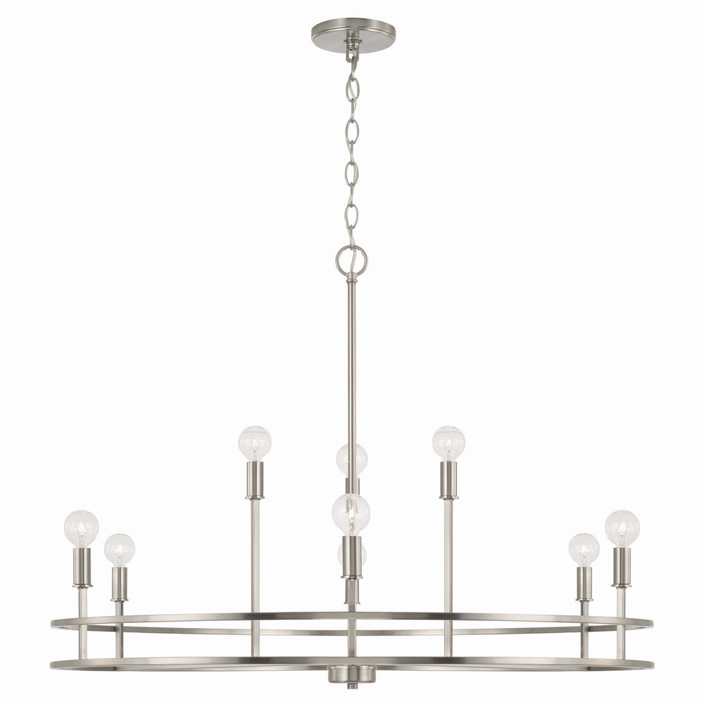 Capital Lighting - Nine Light Chandelier - Fuller - Brushed Nickel- Union Lighting Luminaires Decor