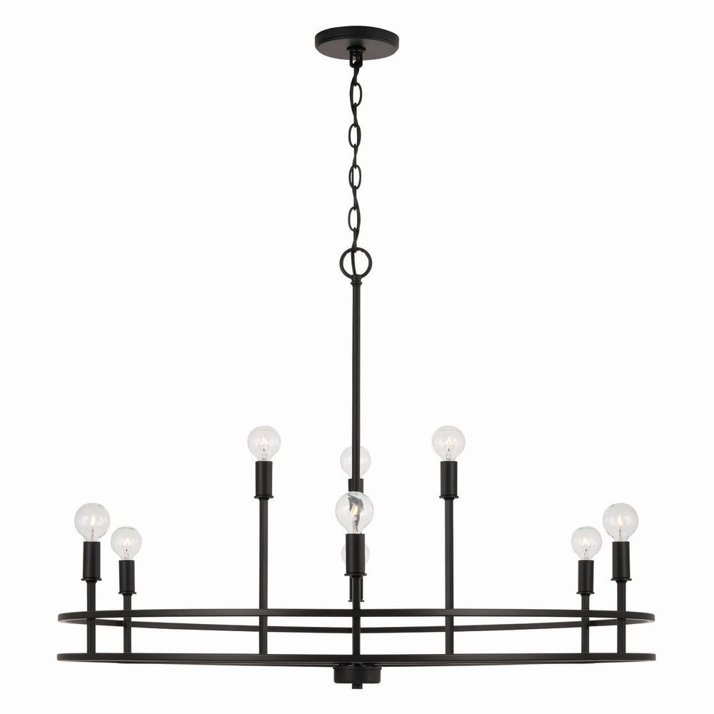 Capital Lighting - Nine Light Chandelier - Fuller - Matte Black- Union Lighting Luminaires Decor