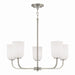 Capital Lighting - Five Light Chandelier - Lawson - Brushed Nickel- Union Lighting Luminaires Decor