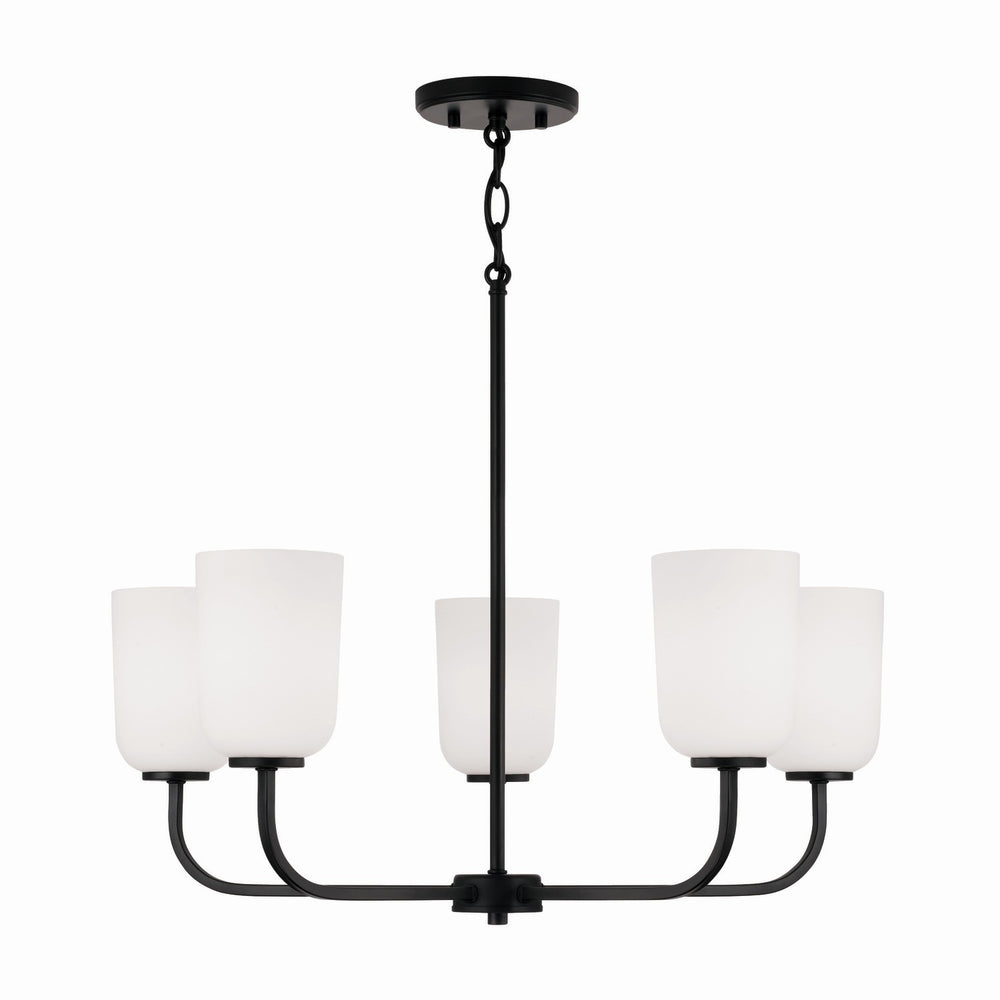 Capital Lighting - Five Light Chandelier - Lawson - Matte Black- Union Lighting Luminaires Decor