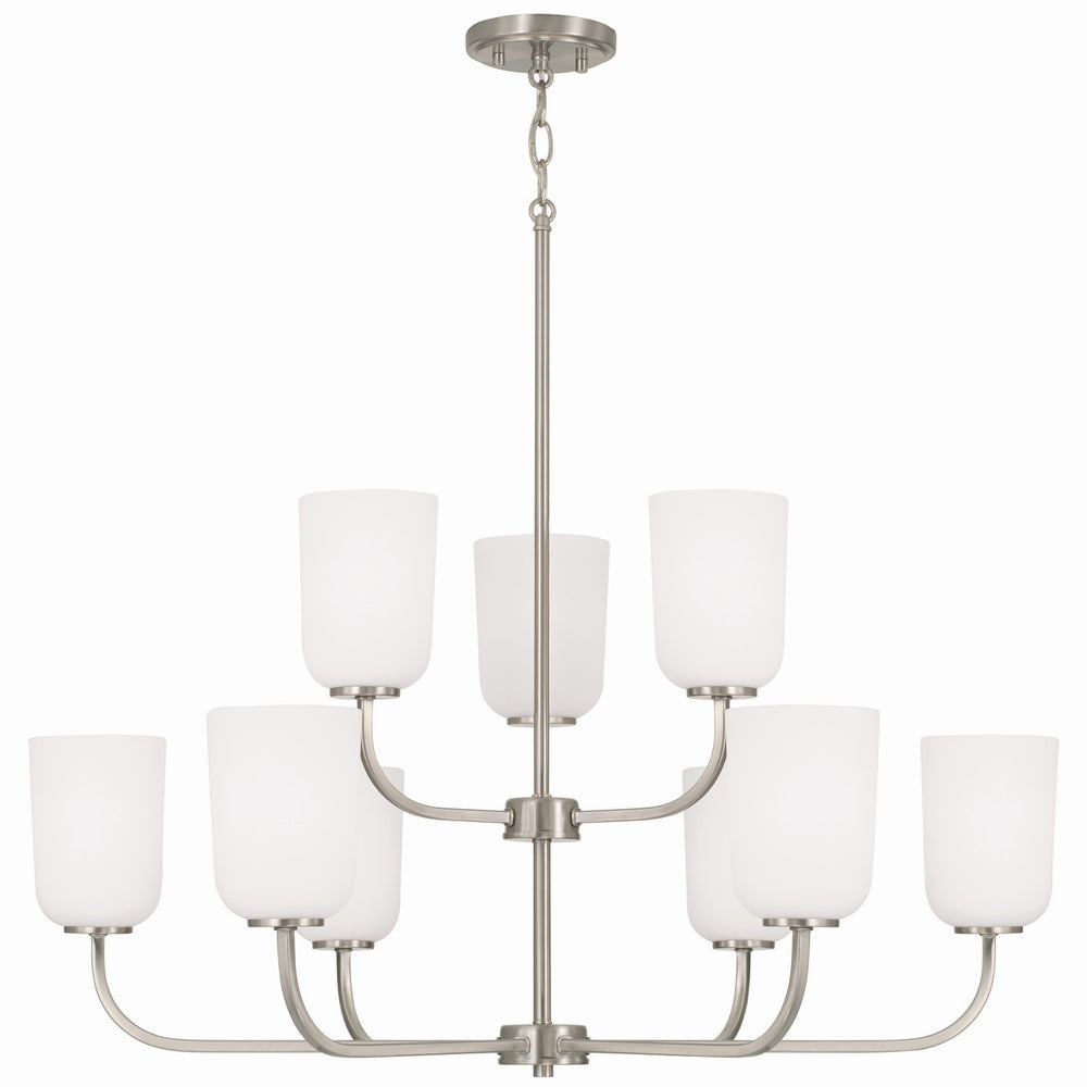 Capital Lighting - Nine Light Chandelier - Lawson - Brushed Nickel- Union Lighting Luminaires Decor