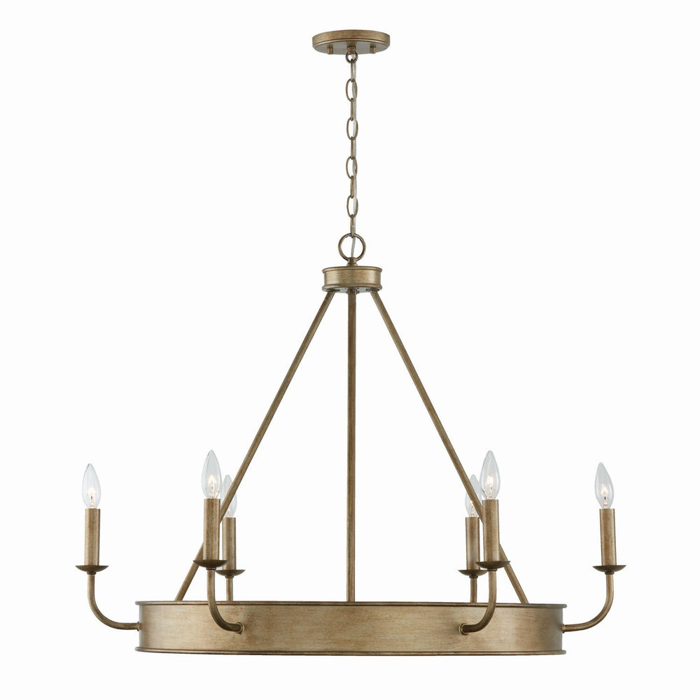 Capital Lighting - Six Light Chandelier - Nole - Mystic Luster- Union Lighting Luminaires Decor