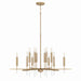 Capital Lighting - 12 Light Chandelier - Elora - Matte Brass- Union Lighting Luminaires Decor