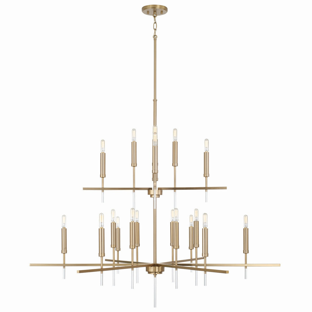Capital Lighting - 20 Light Chandelier - Elora - Matte Brass- Union Lighting Luminaires Decor