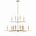 Capital Lighting - 20 Light Chandelier - Elora - Matte Brass- Union Lighting Luminaires Decor