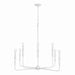 Capital Lighting - Eight Light Chandelier - Paloma - Textured White- Union Lighting Luminaires Decor