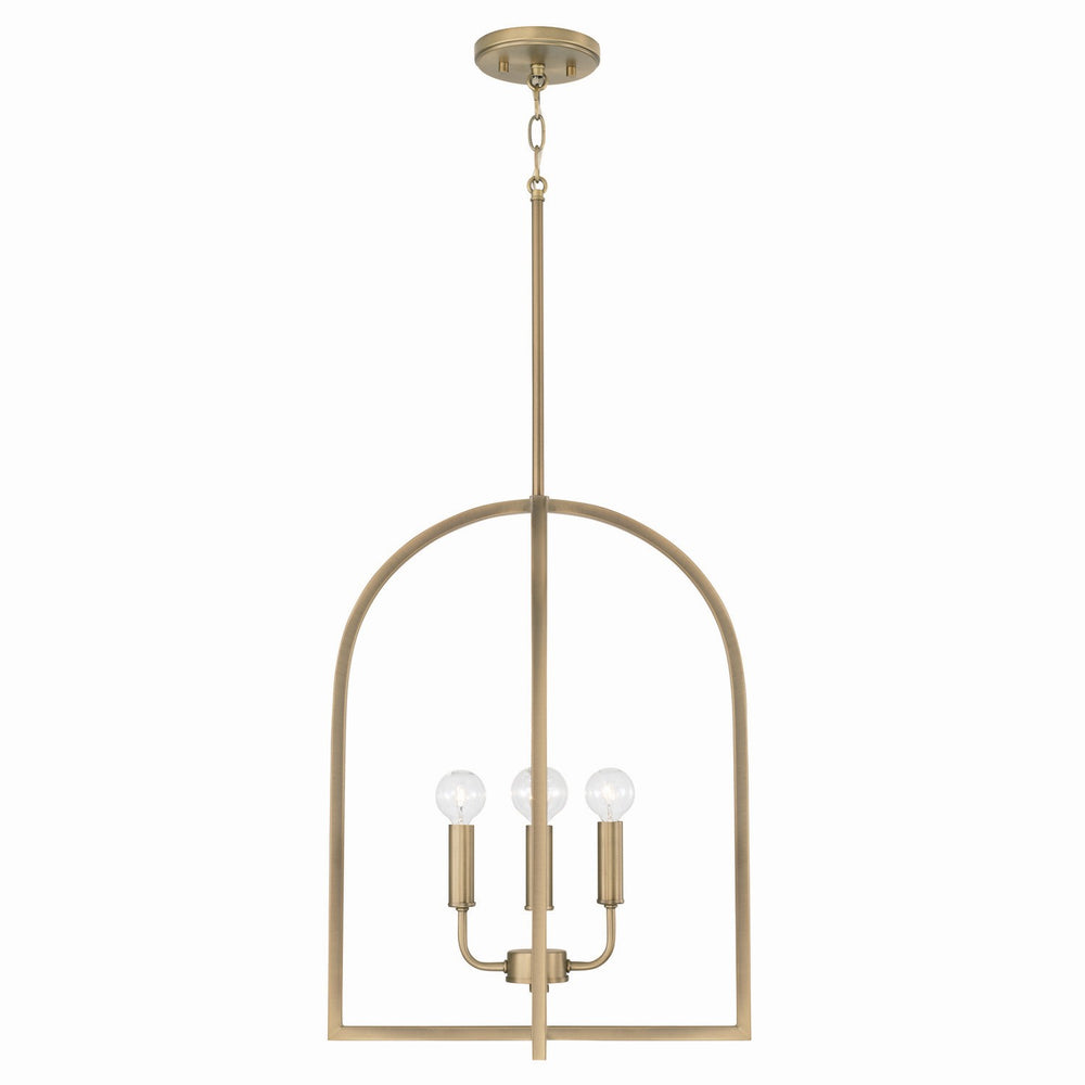 Capital Lighting - Four Light Foyer - Lawson - Aged Brass- Union Lighting Luminaires Decor