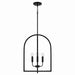 Capital Lighting - Four Light Foyer - Lawson - Matte Black- Union Lighting Luminaires Decor