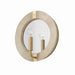 Capital Lighting - One Light Wall Sconce - Finn - White Wash and Matte Brass- Union Lighting Luminaires Decor