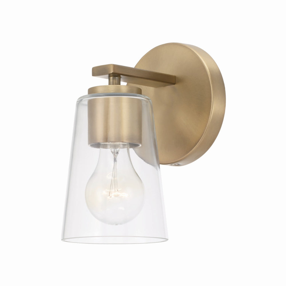 Capital Lighting - One Light Wall Sconce - Portman - Aged Brass- Union Lighting Luminaires Decor