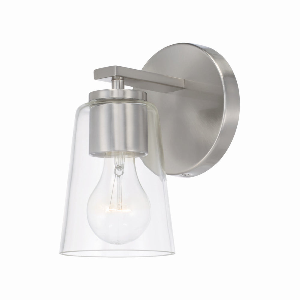 Capital Lighting - One Light Wall Sconce - Portman - Brushed Nickel- Union Lighting Luminaires Decor