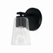 Capital Lighting - One Light Wall Sconce - Portman - Matte Black- Union Lighting Luminaires Decor