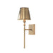 Capital Lighting - One Light Wall Sconce - Whitney - Aged Brass- Union Lighting Luminaires Decor