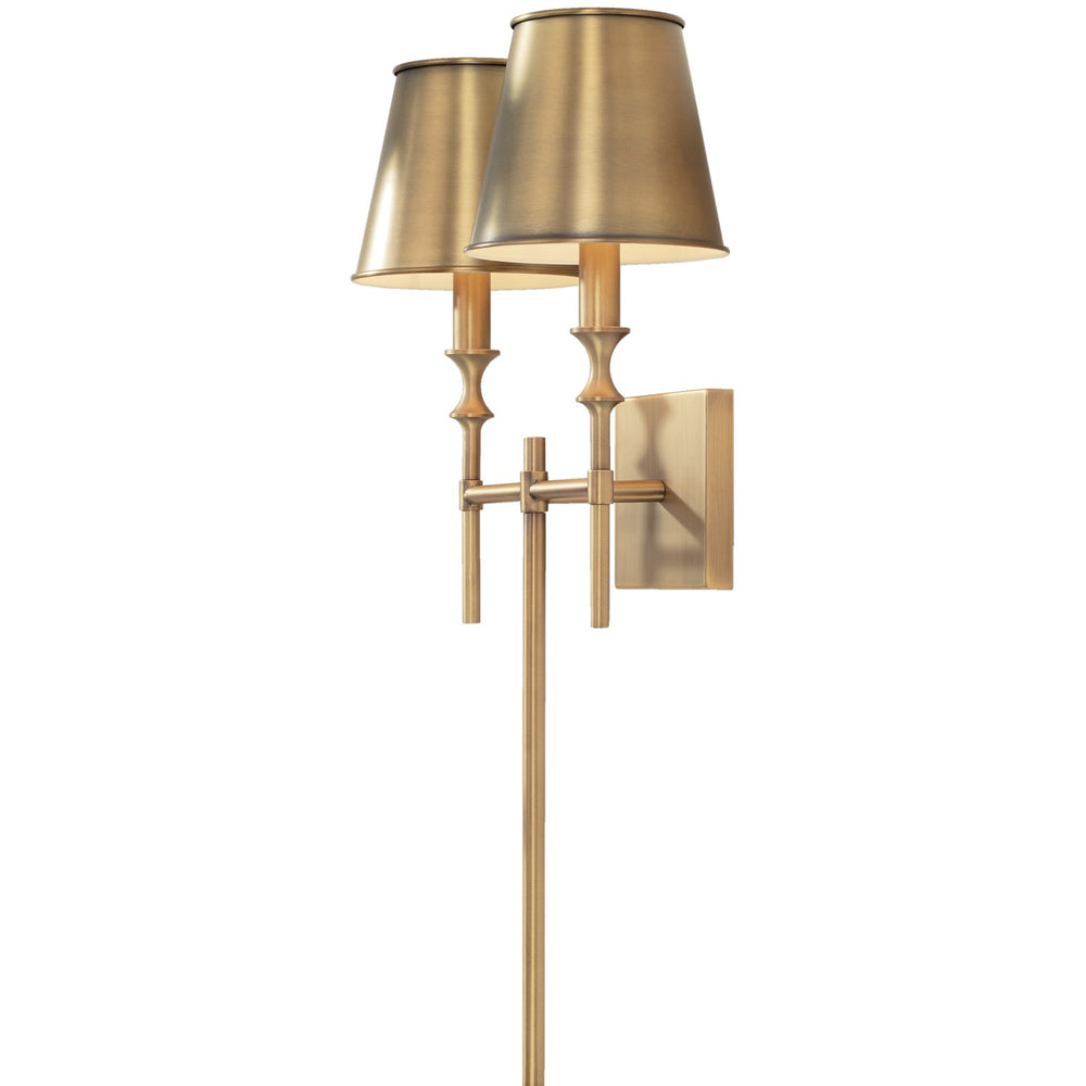 Capital Lighting - Two Light Wall Sconce - Whitney - Aged Brass- Union Lighting Luminaires Decor