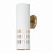 Capital Lighting - One Light Wall Sconce - Dash - Aged Brass and White- Union Lighting Luminaires Decor