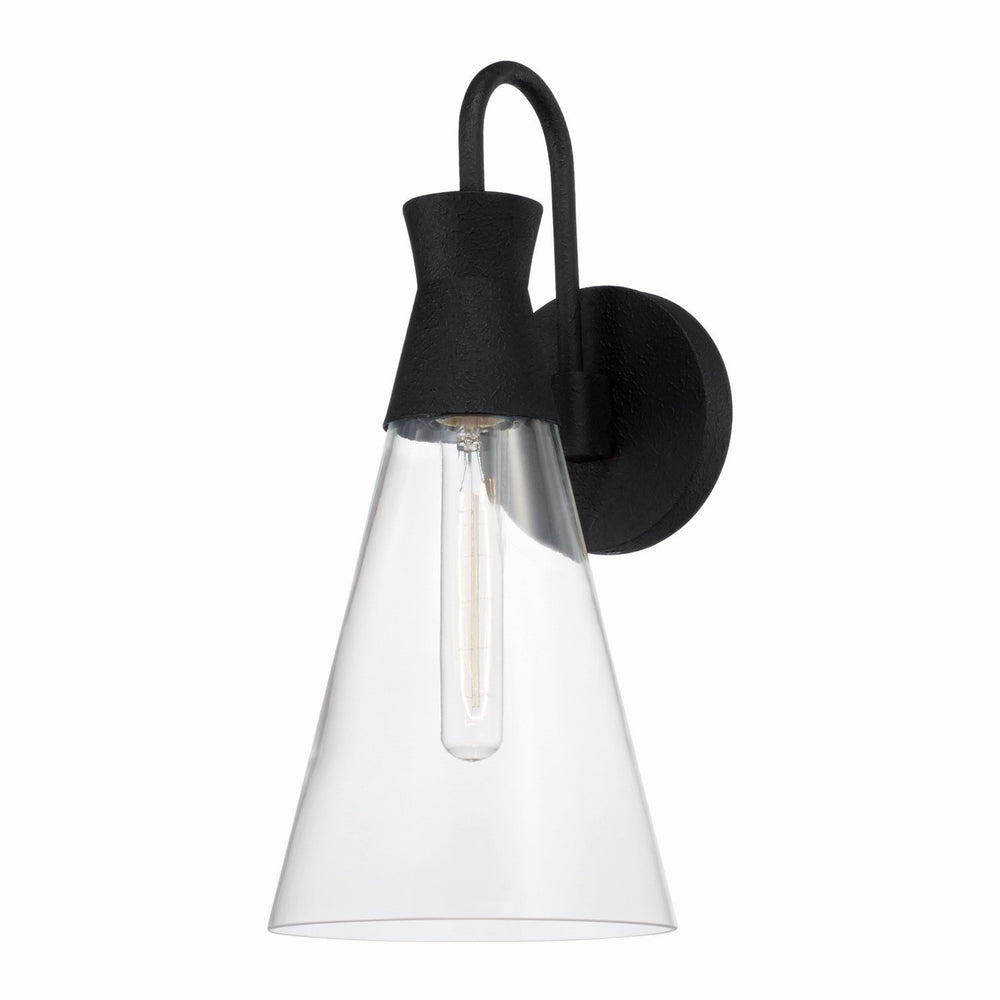 Capital Lighting - One Light Wall Sconce - Paloma - Textured Black- Union Lighting Luminaires Decor