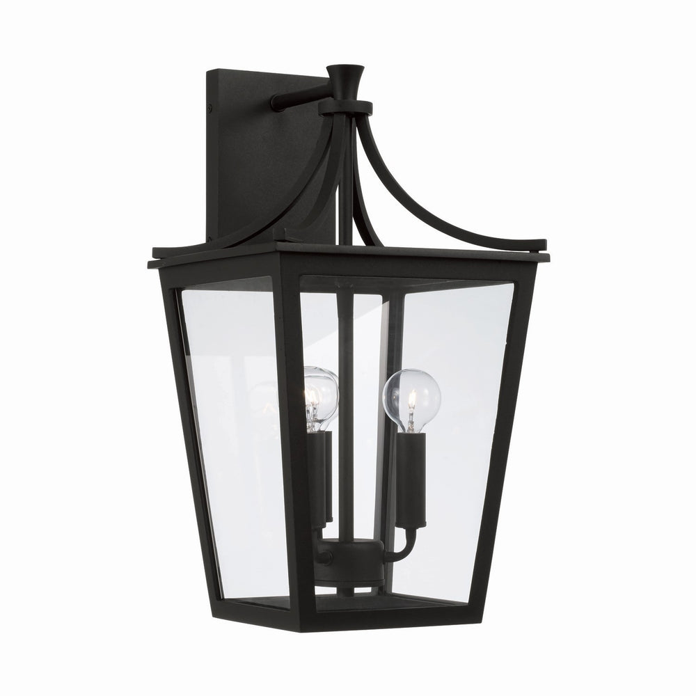 Capital Lighting - Three Light Outdoor Wall Lantern - Adair - Black- Union Lighting Luminaires Decor