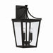Capital Lighting - Three Light Outdoor Wall Lantern - Adair - Black- Union Lighting Luminaires Decor