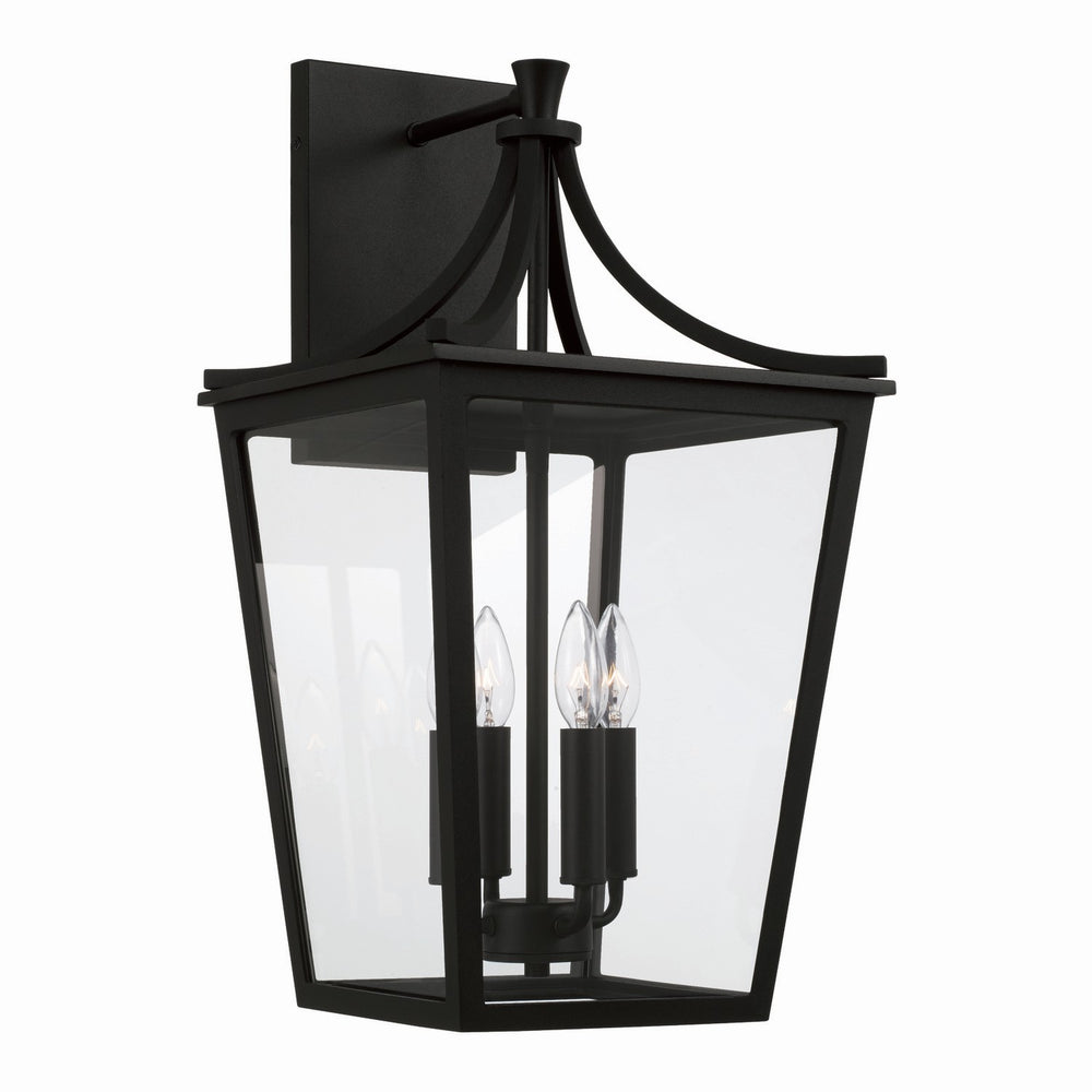 Capital Lighting - Four Light Outdoor Wall Lantern - Adair - Black- Union Lighting Luminaires Decor