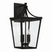 Capital Lighting - Four Light Outdoor Wall Lantern - Adair - Black- Union Lighting Luminaires Decor