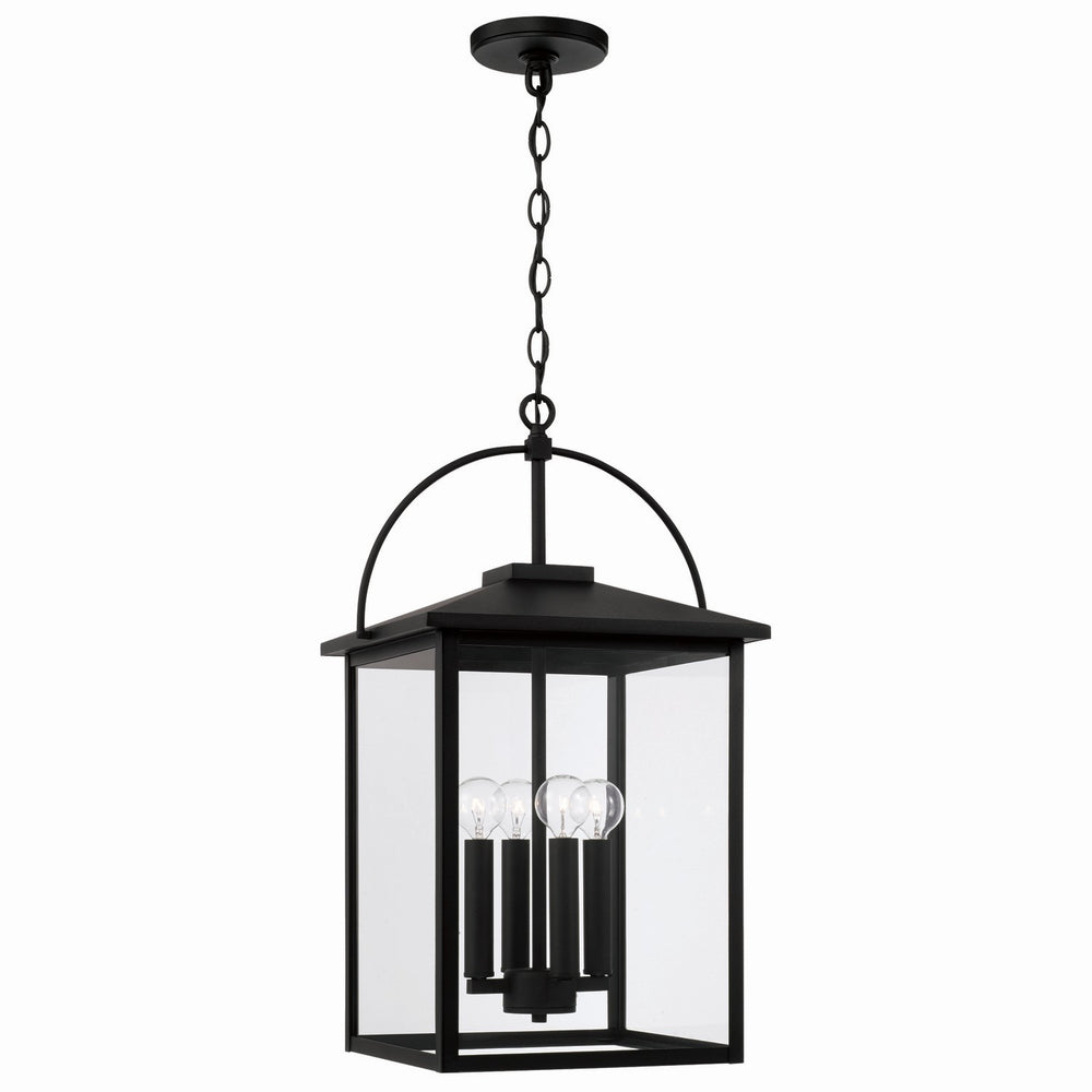 Capital Lighting - Four Light Outdoor Hanging Lantern - Bryson - Black- Union Lighting Luminaires Decor