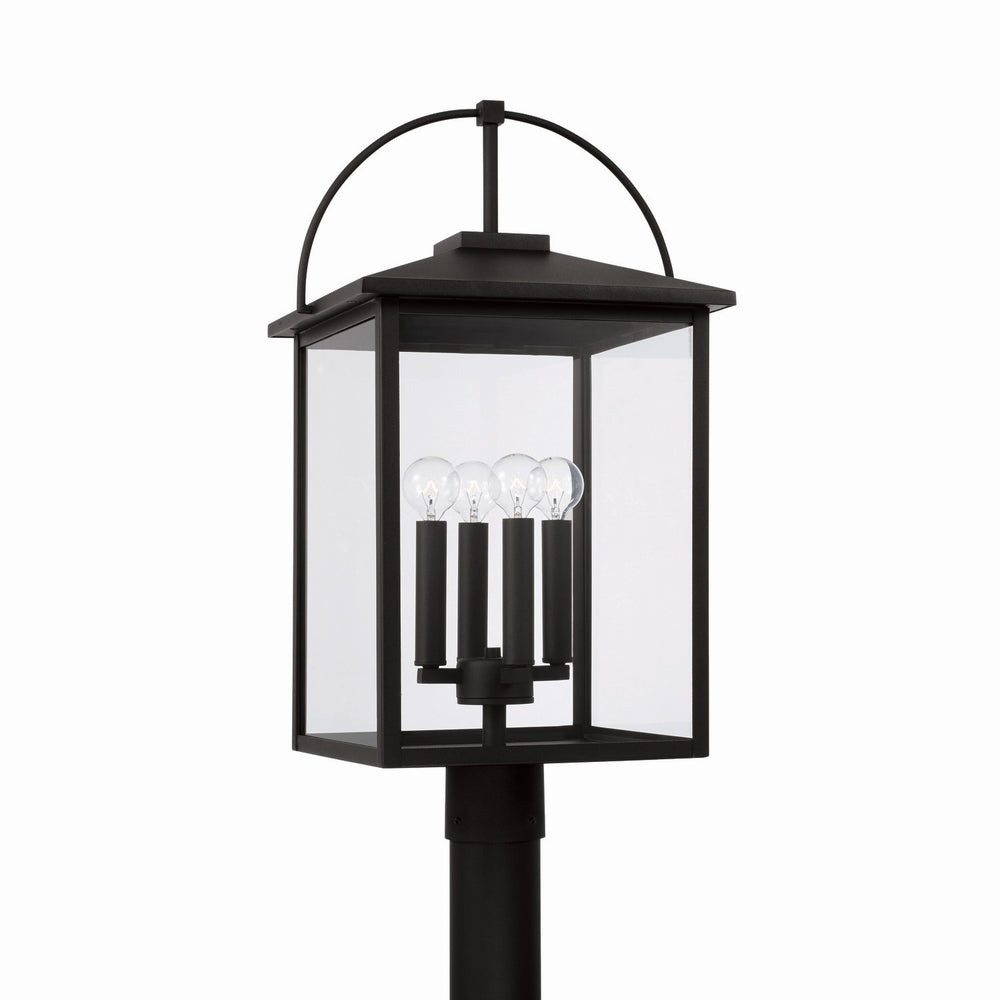Capital Lighting - Four Light Outdoor Post Lantern - Bryson - Black- Union Lighting Luminaires Decor