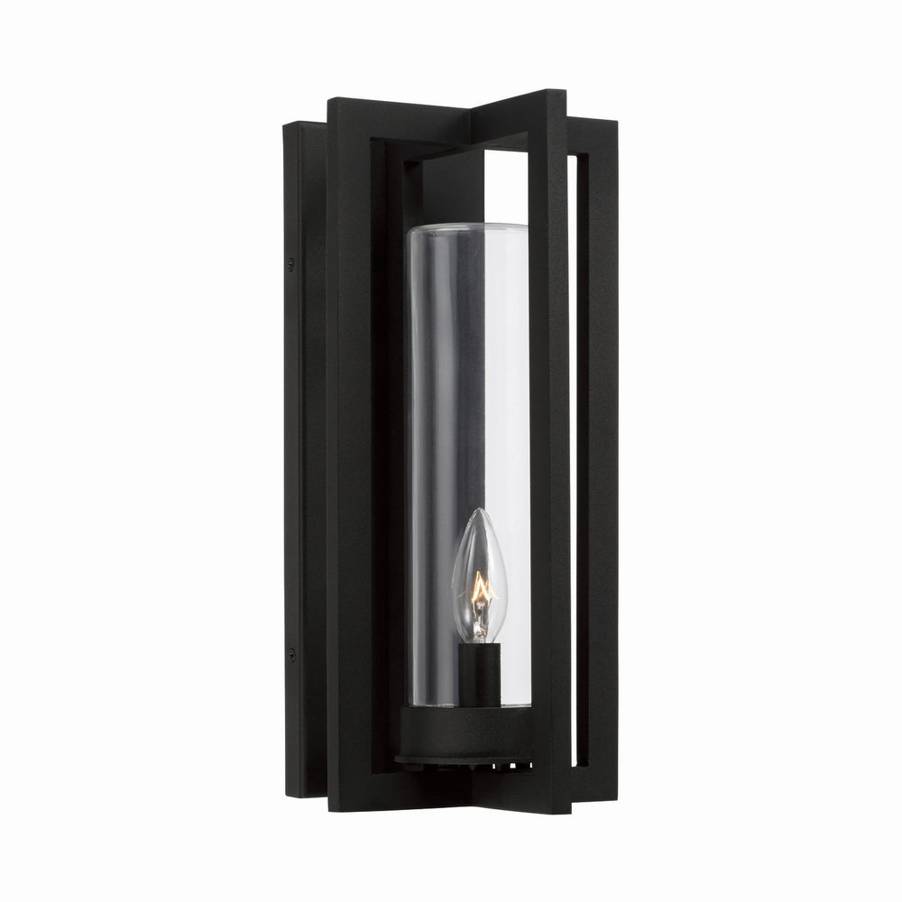 Capital Lighting - One Light Outdoor Wall Lantern - Kent - Black- Union Lighting Luminaires Decor