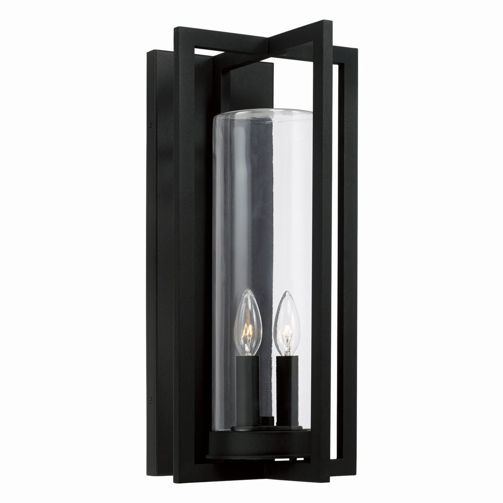 Capital Lighting - Two Light Outdoor Wall Lantern - Kent - Black- Union Lighting Luminaires Decor