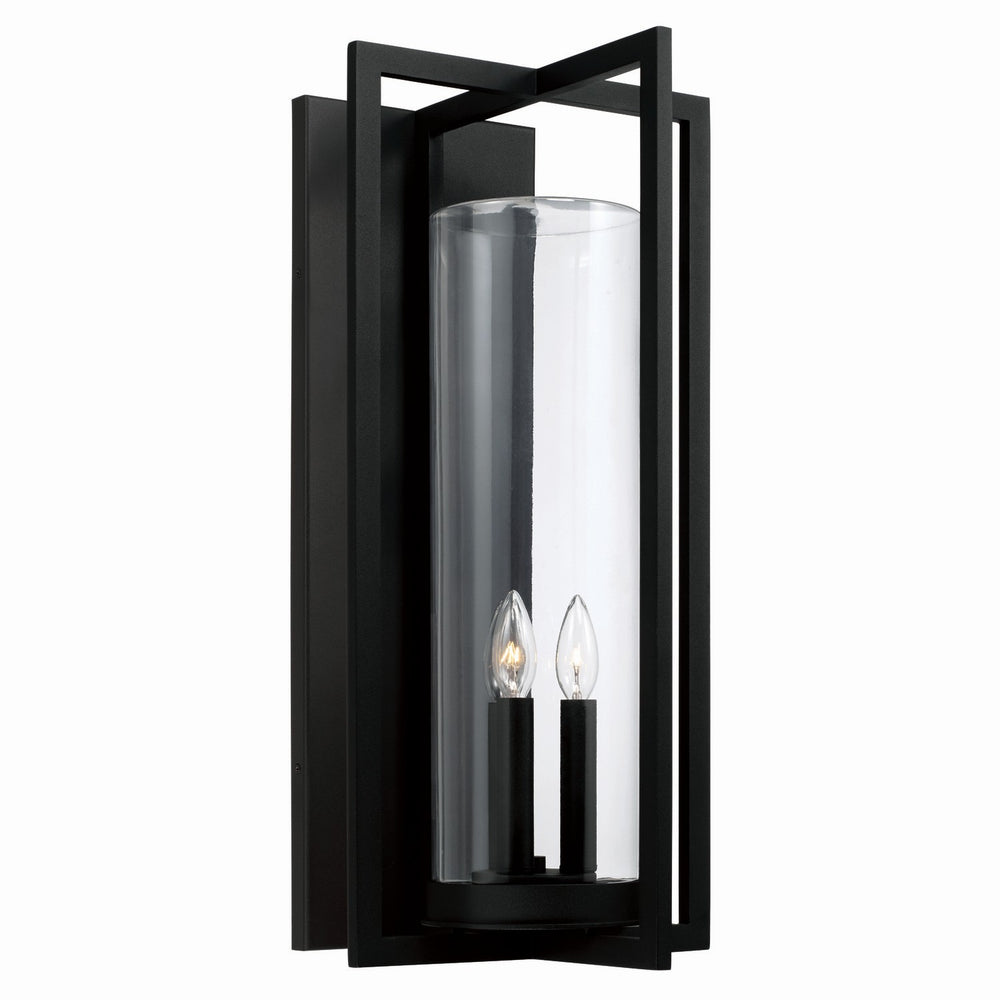 Capital Lighting - Three Light Outdoor Wall Lantern - Kent - Black- Union Lighting Luminaires Decor