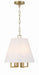 Crystorama - Four Light Mini Chandelier - Westwood - Vibrant Gold- Union Lighting Luminaires Decor