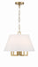 Crystorama - Five Light Mini Chandelier - Westwood - Vibrant Gold- Union Lighting Luminaires Decor