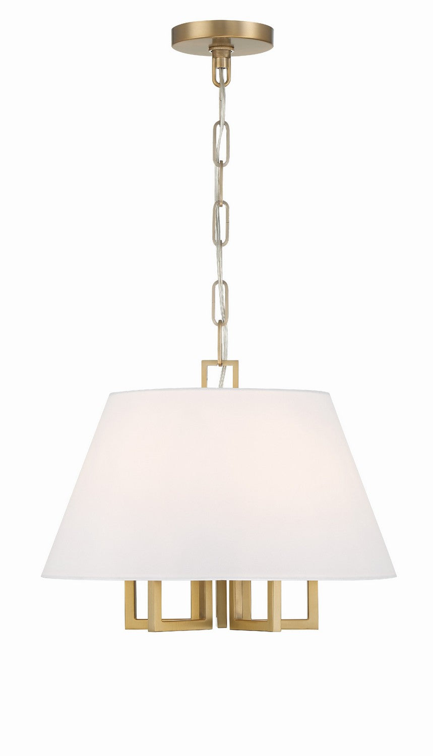 Crystorama - Five Light Mini Chandelier - Westwood - Vibrant Gold- Union Lighting Luminaires Decor
