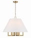 Crystorama - Six Light Chandelier - Westwood - Vibrant Gold- Union Lighting Luminaires Decor