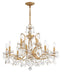 Crystorama - 12 Light Chandelier - Filmore - Antique Gold- Union Lighting Luminaires Decor